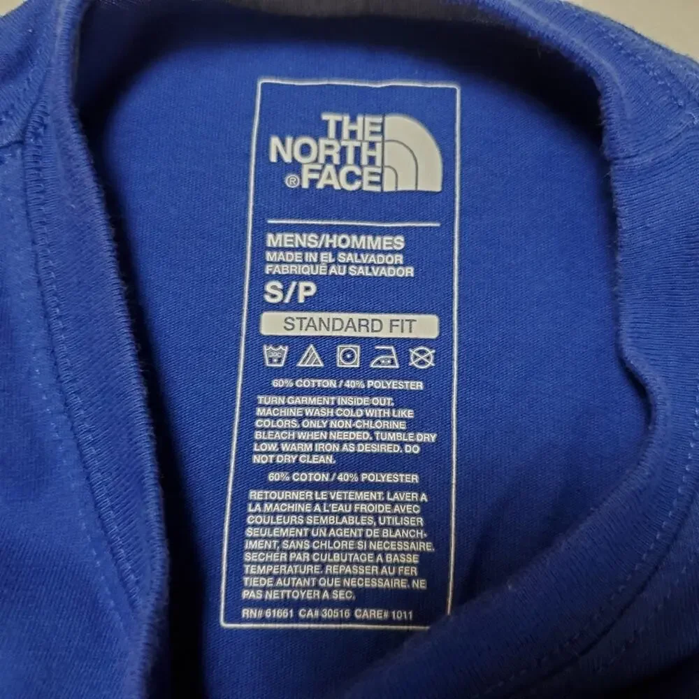 Men's The North Face Blue Graphic Tee SZ Small